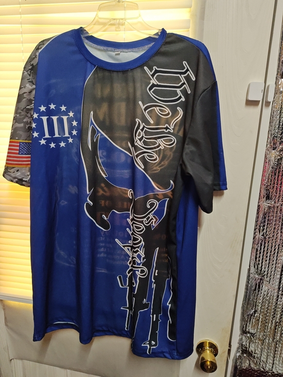 Source Unknown Other - We The People Blue and Black Graphic Men’s Shirt